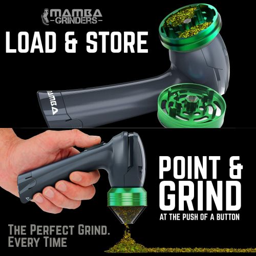 Charcoal Green Electric herb Grinder
